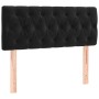 Cabecero con LED de terciopelo negro 100x7x78/88 cm de , Cabeceros y pies de cama - Ref: Foro24-3121992, Precio: 59,98 €, Des...