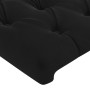 Cabecero con LED de terciopelo negro 100x7x78/88 cm de , Cabeceros y pies de cama - Ref: Foro24-3121992, Precio: 59,98 €, Des...