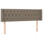 Cabecero con LED de tela gris taupe 147x16x78/88 cm de , Cabeceros y pies de cama - Ref: Foro24-3123574, Precio: 92,99 €, Des...