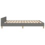 Estructura de cama con cabecero de tela gris oscuro 140x190 cm de , Camas y somieres - Ref: Foro24-3125293, Precio: 234,97 €,...