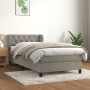 Box spring bed with light gray velvet mattress 80x200 cm by , Beds and slatted bases - Ref: Foro24-3127637, Price: 288,16 €, ...