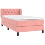 Cama box spring con colchón terciopelo rosa 80x200 cm de , Camas y somieres - Ref: Foro24-3127642, Precio: 287,82 €, Descuent...