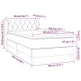 Boxspringbett mit rosa Samtmatratze 80x200 cm von , Betten und Lattenroste - Ref: Foro24-3127642, Preis: 287,82 €, Rabatt: %