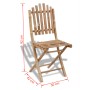 Folding garden chairs 2 units bamboo by vidaXL, Garden chairs - Ref: Foro24-41498, Price: 90,75 €, Discount: %