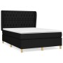 Boxspringbett mit schwarzer Stoffmatratze 140x190 cm von , Betten und Lattenroste - Ref: Foro24-3128759, Preis: 556,38 €, Rab...