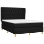 Boxspringbett mit schwarzer Stoffmatratze 140x190 cm von , Betten und Lattenroste - Ref: Foro24-3128759, Preis: 556,38 €, Rab...