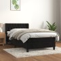 Box spring bed with black velvet mattress 100x200 cm by , Beds and slatted bases - Ref: Foro24-3131125, Price: 338,99 €, Disc...