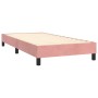 Box spring bed with mattress and LED pink velvet 100x200 cm by , Beds and slatted bases - Ref: Foro24-3134572, Price: 338,16 ...