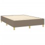 Cama box spring con colchón tela gris taupe 140x200 cm de , Camas y somieres - Ref: Foro24-3137401, Precio: 634,04 €, Descuen...