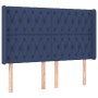 Cama box spring colchón y luces LED tela azul 140x190 cm de , Camas y somieres - Ref: Foro24-3139115, Precio: 588,50 €, Descu...