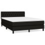 Cama box spring con colchón tela negro 140x200 cm de , Camas y somieres - Ref: Foro24-3140299, Precio: 470,41 €, Descuento: %