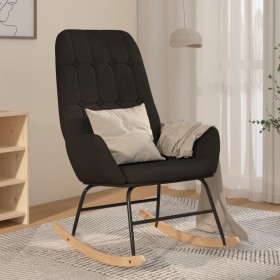 Silla mecedora de tela negra de , Mecedoras - Ref: Foro24-341259, Precio: 105,99 €, Descuento: %