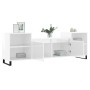 Glossy white plywood TV cabinet 160x35x55 cm by , TV Furniture - Ref: Foro24-831350, Price: 75,14 €, Discount: %