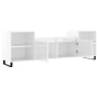 Glossy white plywood TV cabinet 160x35x55 cm by , TV Furniture - Ref: Foro24-831350, Price: 75,14 €, Discount: %