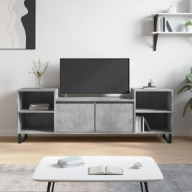 Concrete gray plywood TV cabinet 160x35x55 cm by , TV Furniture - Ref: Foro24-831352, Price: 69,01 €, Discount: %