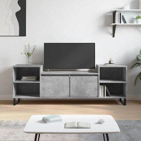 Concrete gray plywood TV cabinet 160x35x55 cm by , TV Furniture - Ref: Foro24-831352, Price: 68,91 €, Discount: %