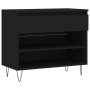 Mueble zapatero madera contrachapada negro 70x36x60 cm de , Zapateros y organizadores de calzado - Ref: Foro24-831437, Precio...