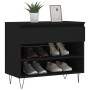 Mueble zapatero madera contrachapada negro 70x36x60 cm de , Zapateros y organizadores de calzado - Ref: Foro24-831437, Precio...