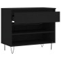 Mueble zapatero madera contrachapada negro 70x36x60 cm de , Zapateros y organizadores de calzado - Ref: Foro24-831437, Precio...