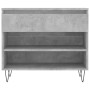 Mueble zapatero madera contrachapada gris hormigón 70x36x60 cm de , Zapateros y organizadores de calzado - Ref: Foro24-831440...