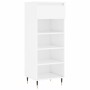 Mueble zapatero madera contrachapada blanco brillo 40x36x105 cm de , Zapateros y organizadores de calzado - Ref: Foro24-83145...