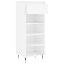 Glossy white plywood shoe cabinet 40x36x105 cm by , Shoe racks and shoe organizers - Ref: Foro24-831454, Price: 45,65 €, Disc...