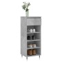 Mueble zapatero madera contrachapada gris hormigón 40x36x105 cm de , Zapateros y organizadores de calzado - Ref: Foro24-83145...