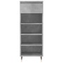 Concrete gray plywood shoe rack furniture 40x36x105 cm by , Shoe racks and shoe organizers - Ref: Foro24-831456, Price: 55,65...