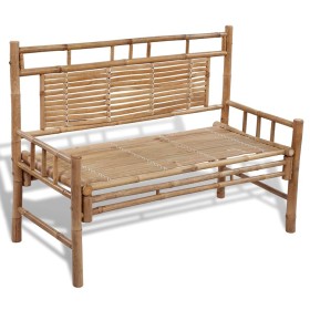 Banco de jardín plegable bambú 120 cm de vidaXL, Bancos de jardín - Ref: Foro24-41504, Precio: 114,97 €, Descuento: %