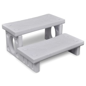 White steps for a hot tub by vidaXL, Pool and spa accessories - Ref: Foro24-90716, Price: 104,99 €, Discount: %