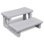 Escalones para bañera de hidromasaje blanco de vidaXL, Accesorios para piscinas y spa - Ref: Foro24-90716, Precio: 104,79 €, ...