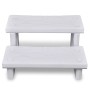 White steps for a hot tub by vidaXL, Pool and spa accessories - Ref: Foro24-90716, Price: 104,79 €, Discount: %