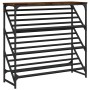 Smoked oak engineered wood shoe rack furniture 90x30x85 cm by , Shoe racks and shoe organizers - Ref: Foro24-833430, Price: 4...