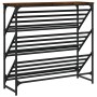 Smoked oak engineered wood shoe rack furniture 90x30x85 cm by , Shoe racks and shoe organizers - Ref: Foro24-833430, Price: 4...