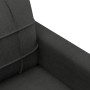 3-teilige Sofagarnitur aus schwarzem Stoff mit Kissen von , Sofas - Ref: Foro24-3201262, Preis: 720,39 €, Rabatt: %