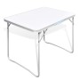 Mesita plegable para camping con estructura de metal, 80 x 60 cm de vidaXL, Mobiliario de camping - Ref: Foro24-41324, Precio...