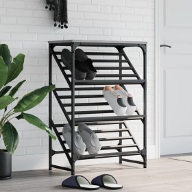 Sonoma gray engineered wood shoe rack cabinet 60x30x85 cm by , Shoe racks and shoe organizers - Ref: Foro24-833426, Price: 49...