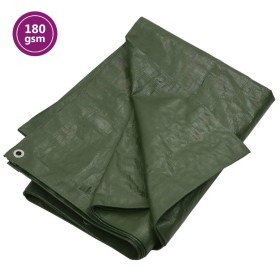 Lona HDPE verde 180 g/m² 3x3 m de , Lonas impermeables - Ref: Foro24-151530, Precio: 20,11 €, Descuento: %