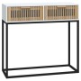 White iron and plywood console table 80x30x75 cm by , Side tables - Ref: Foro24-352103, Price: 106,47 €, Discount: %