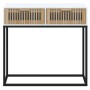 White iron and plywood console table 80x30x75 cm by , Side tables - Ref: Foro24-352103, Price: 106,47 €, Discount: %