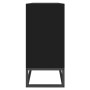 Aparador de madera contrachapada negro 105x30x65 cm de , Aparadores - Ref: Foro24-352122, Precio: 134,35 €, Descuento: %