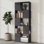 Gray plywood separator bookcase 60x24x155 cm by , Bookcases and shelves - Ref: Foro24-809091, Price: 57,99 €, Discount: %