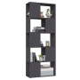 Gray plywood separator bookcase 60x24x155 cm by , Bookcases and shelves - Ref: Foro24-809091, Price: 57,99 €, Discount: %