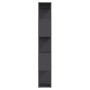 Gray plywood separator bookcase 60x24x155 cm by , Bookcases and shelves - Ref: Foro24-809091, Price: 57,99 €, Discount: %