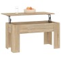 Couchtisch aus Sonoma-Eichensperrholz, 101 x 49 x 52 cm von , Couchtisch - Ref: Foro24-809686, Preis: 74,54 €, Rabatt: %