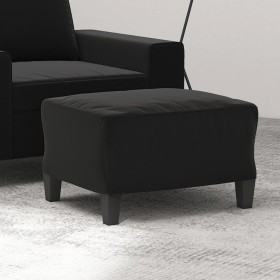 Black microfiber fabric footrest 60x50x41 cm by , Ottomans - Ref: Foro24-349344, Price: 62,99 €, Discount: %