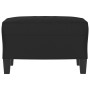 Black microfiber fabric footrest 60x50x41 cm by , Ottomans - Ref: Foro24-349344, Price: 62,52 €, Discount: %