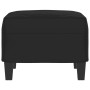 Black microfiber fabric footrest 60x50x41 cm by , Ottomans - Ref: Foro24-349344, Price: 62,52 €, Discount: %