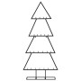 Christmas tree for decoration black metal 125 cm by , Christmas trees - Ref: Foro24-359593, Price: 46,83 €, Discount: %