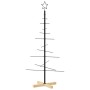 Weihnachtsbaum aus schwarzem Metall mit Holzsockel, 120 cm von , Weihnachtsbäume - Ref: Foro24-359603, Preis: 60,33 €, Rabatt: %